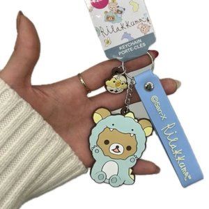 Rilakkuma Dinosaur Costume Keychain